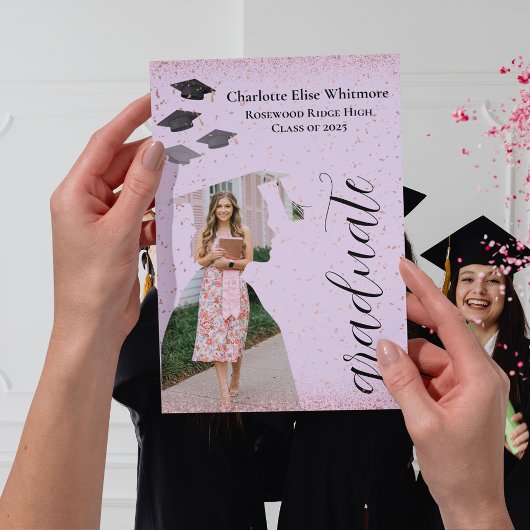 Moderne Ankündigung von Abschluss einladen | Grad