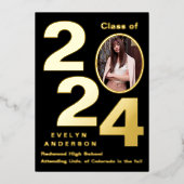 Moderne Ankündigung von Abschlüssen und Party Einl (Vorderseite)