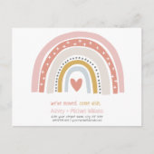 Moderne Ankündigung von Boho Pink Rainbow Moving (Vorderseite)