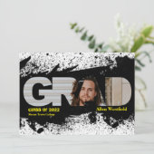 Moderne Ankündigung von Funky Black Platsch GRAD F (Stehend Vorderseite)