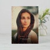 Moderne Ankündigung von Glitz Abschluss Foto (Stehend vorne)