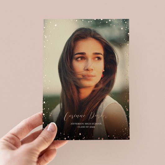 Moderne Ankündigung von Glitz Abschluss Foto