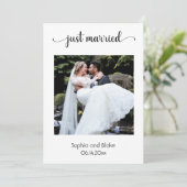 Moderne Ankündigung von Hochzeiten am Strand - Wei (Stehend Vorderseite)