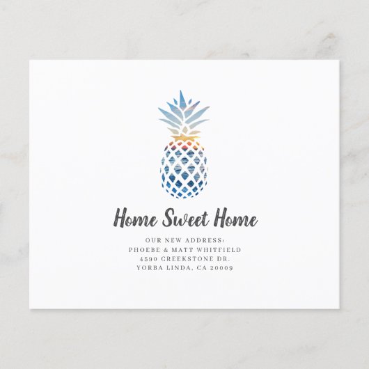 Moderne Ankündigung zur Änderung der Adressentwick (Vorderseite)