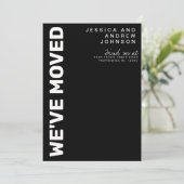 Moderne Ankündigung zur Schwarz-weißen Minimalisti (Stehend Vorderseite)