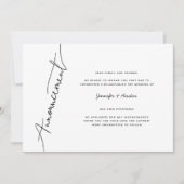 Moderne Ankündigung zur zeitgemäßen einfachen Hoch (Vorderseite)