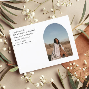 Moderne Ankündigungen des Minimal Foto Arch Gradua