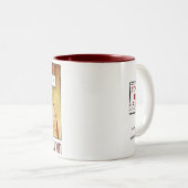 Moderne Ankündigungs-Kaffee-Tasse Zweifarbige Tasse (VorderseiteRechts)