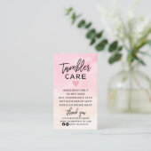 Moderne Anleitungen zur Behandlung von Pink und Pe Visitenkarte (Stehend Vorderseite)