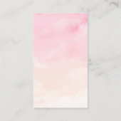 Moderne Anleitungen zur Behandlung von Pink und Pe Visitenkarte (Rückseite)