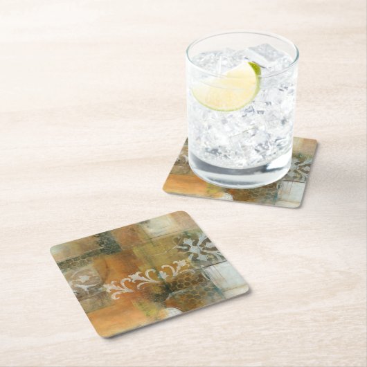 Moderne Anmerkung II Rechteckiger Pappuntersetzer (Vor Ort)