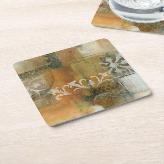 Moderne Anmerkung II Rechteckiger Pappuntersetzer (angewinkelt)