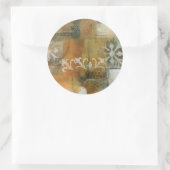 Moderne Anmerkung II Runder Aufkleber (Tasche)