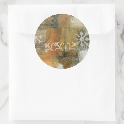 Moderne Anmerkung II Runder Aufkleber (Tasche)