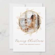Moderne anpassbare Foto-Weihnachtskarte
