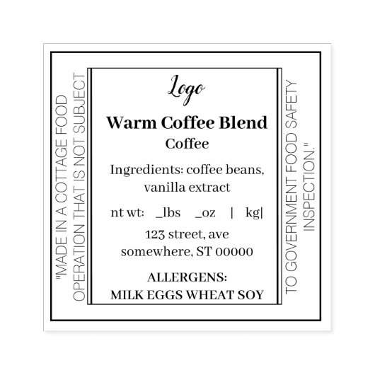 Moderne, anpassbare Hütte Gummistempel (Prägung)