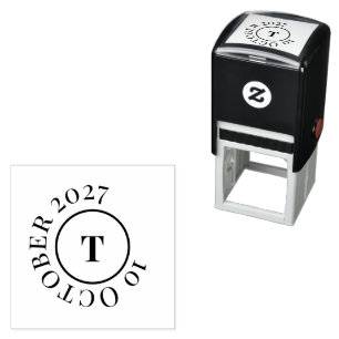 Moderne, anpassbare Monogramm-Paarvorlage Permastempel