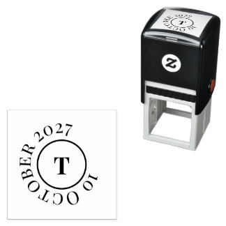 Moderne, anpassbare Monogramm-Paarvorlage Permastempel