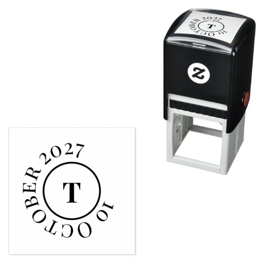 Moderne, anpassbare Monogramm-Paarvorlage Permastempel (Beispiel)