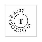Moderne, anpassbare Monogramm-Paarvorlage Permastempel (Design)