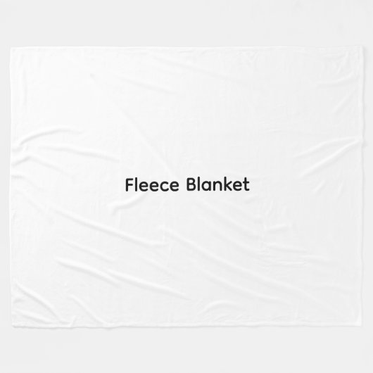 Moderne Anpassung mit Ihrem Foto oder Text Fleecedecke (Vorderseite (Horizontal))