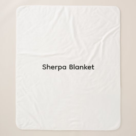 Moderne Anpassung mit Ihrem Foto oder Text Sherpadecke (Vorderseite)