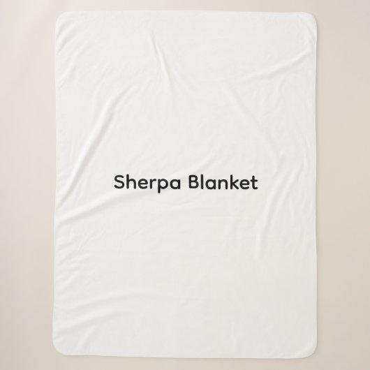 Moderne Anpassung mit Ihrem Foto oder Text Sherpadecke (Vorderseite)
