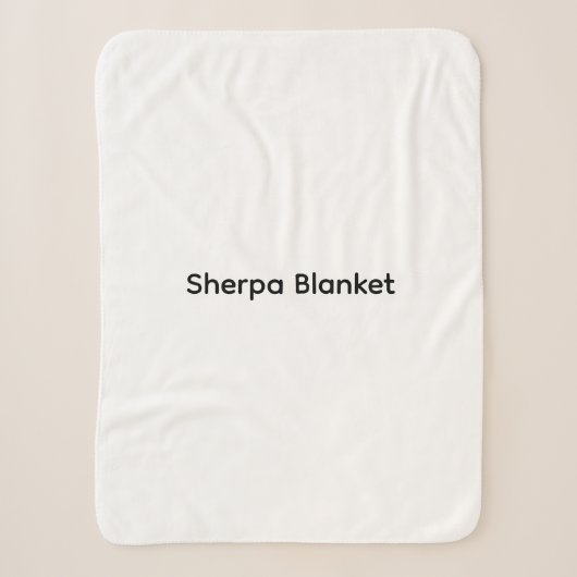 Moderne Anpassung mit Ihrem Foto oder Text Sherpadecke (Vorderseite)