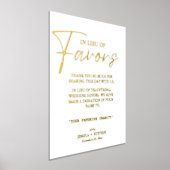 Moderne anstelle von favorisierten Hochzeitsspende Foliendrucke (Ablage )