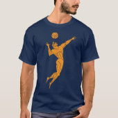 Moderne antike Olympianer Volleyball Dark T-Shirt (Vorderseite)