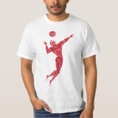 Moderne antike Olympianer Volleyball T-Shirt (Vorderseite)