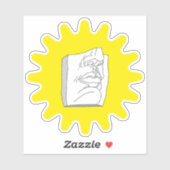 Moderne antike Skulptur. Aufkleber (Blatt)