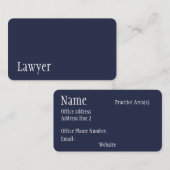 Moderne Anwaltskarte Visitenkarte (Vorne/Hinten)