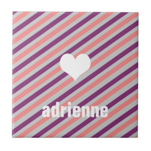 Moderne Anzeigenfliese des rosa lila Fliese