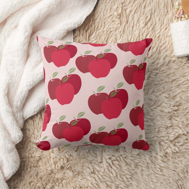 Moderne Apple Print Decorative Drehkissen Kissen (Decke)