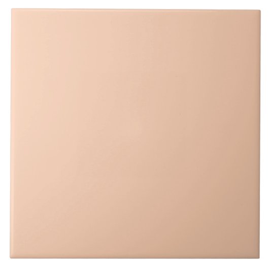Moderne Apricot Schlichte Solid Color Fliese (Vorderseite)
