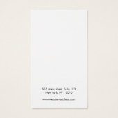 Moderne Aqua Blue Long Earring Display Card (Rückseite)