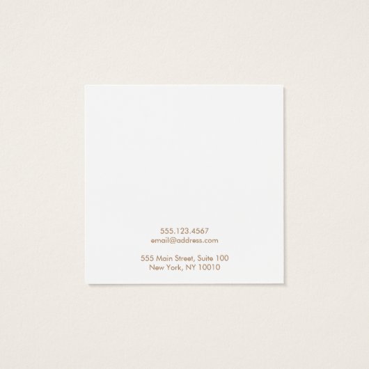 Moderne Aqua Blue Study Earring Display Card (Rückseite)