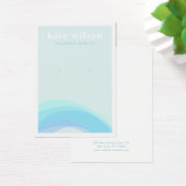 Moderne Aqua Blue Waves Earring Display Card (Schreibtisch)