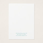 Moderne Aqua Blue Waves Earring Display Card (Rückseite)