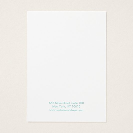 Moderne Aqua Blue Waves Earring Display Card (Rückseite)