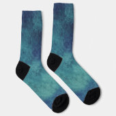 Moderne Aqua- und Lila-Abstraktion Socken (Rechts)