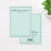 Moderne aqua- und schwarz-geschriebene Ohrsichtkar (Schreibtisch)