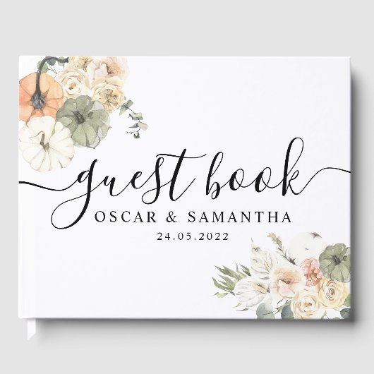 Moderne Aquädukte und Blume Gästebuch (Vorderseite)