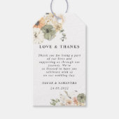 Moderne Aquädukte und Blume Geschenkanhänger (Vorderseite)