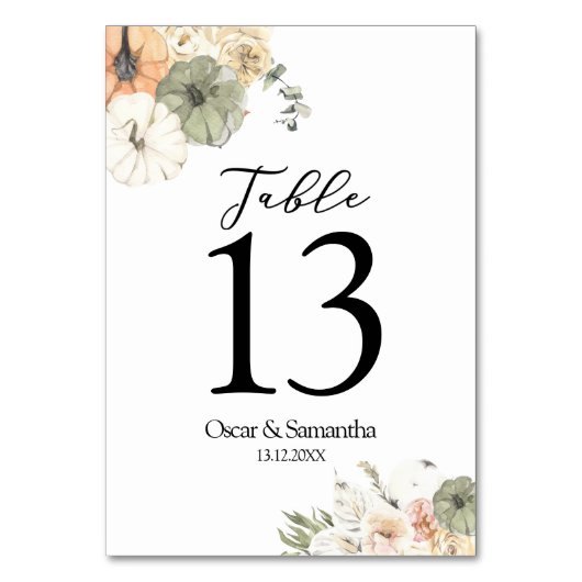 Moderne Aquädukte und Blume Tischnummer (Rückseite)