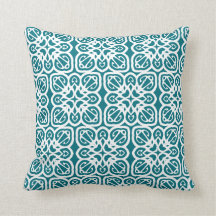 Moderne Aquamarin-weiße Abstrakte Musterküste