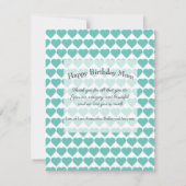 Moderne Aquamarine 8 Foto Collage Happy Birthday M (Rückseite)