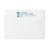 Moderne Aquamarine Aquarellmoos Agate BarefootBrid (Rückseite)