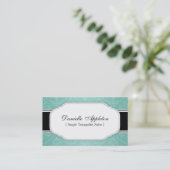 Moderne aquamarine elegante terminkarte (Stehend Vorderseite)